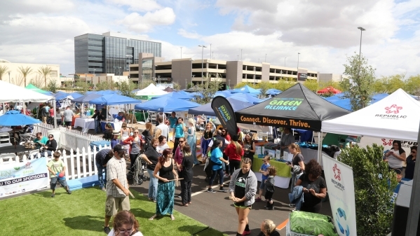 GREENFest, an annual Earth Day event showcasing Southern Nevadaâs sustainable community, set up shop April 25 at Downtown Summerlin. (Courtesy)