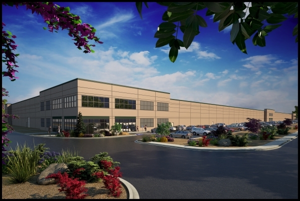 An artist‘s rendering of Dermody Properties 400,000-square-foot, 20-acre LogistiCenter at Cheyenne project at 4025 East Cheyenne Ave. in North Las Vegas. (Courtesy, Dermody Properties) Undat ...