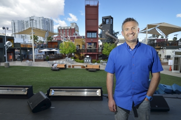 Mark Rowland, CEO of DTP Ventures, is shown at the Downtown Container Park at 707 Fremont St. in Las Vegas on Thursday, March 12, 2015. (Bill Hughes/Las Vegas Review-Journal)