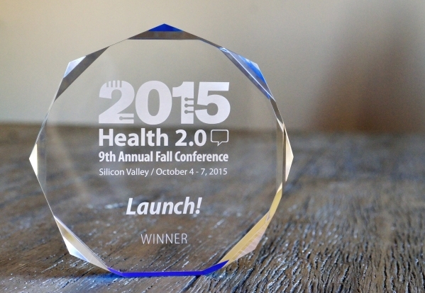 An award won by Dr. Samir Qamar, CEO of MedLion Direct Primary Care, is shown at his office at 851 S. Rampart Blvd. in Las Vegas on Tuesday, Oct. 13, 2015. Qamar won the award for his development  ...