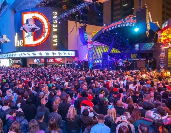 Crowds Of Revelers Enjoy The Fremont Street Experience On New Year S Eve Courtesy Fremont Street Experience Las Vegas Business Press