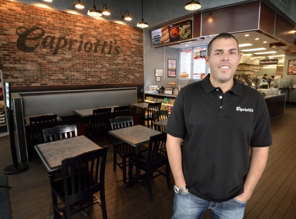 CapriottiÂ´s CEO Ashley Morris poses at the Downtown Summerlin location at 11010 Lavender Hill Drive in Las Vegas on Tuesday, Jan. 5, 2016. Bill Hughes/Las Vegas Review-Journal