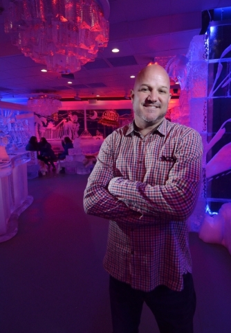 Noel Bowman, president of M5 Management, is shown at the Minus5 Ice Bar in The Shoppes at Mandalay Place at 3930 Las Vegas Blvd. S. on Friday, Feb. 5, 2016. Bill Hughes/Las Vegas Review-Journal