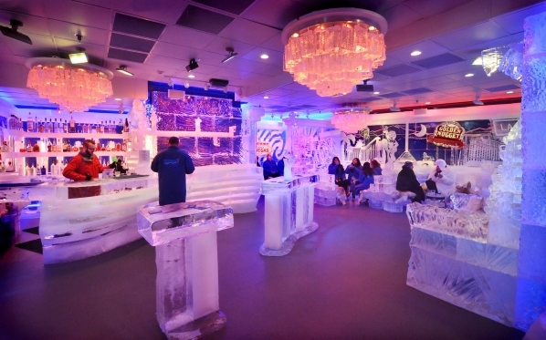 The interior of the Minus5 Ice Bar is shown in The Shoppes at Mandalay Place at 3930 Las Vegas Blvd. S. on Friday, Feb. 5, 2016. Bill Hughes/Las Vegas Review-Journal