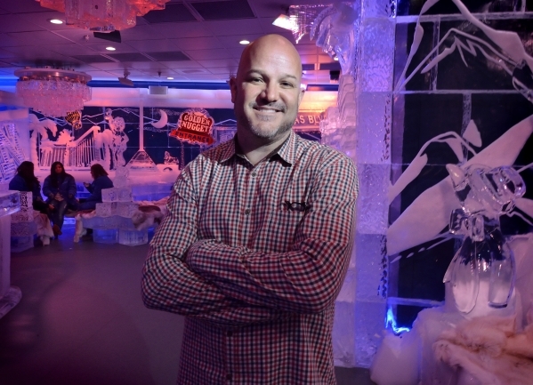Noel Bowman, president of M5 Management, is shown at the Minus5 Ice Bar in The Shoppes at Mandalay Place at 3930 Las Vegas Blvd. S. on Friday, Feb. 5, 2016. Bill Hughes/Las Vegas Review-Journal