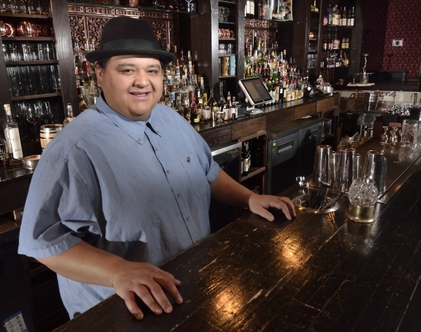 Nectaly Mendoza, owner of Herbs and Rye, is shown at his bar and restaurant at 3713 W. Sahara Ave. in Las Vegas on Wednesday, Feb. 10, 2016. Bill Hughes/Las Vegas Review-Journal