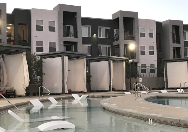 Elysian West, featuring 422 units of one, two and three bedrooms, opened in May. Photo by Buford Davis / Las Vegas Business Press