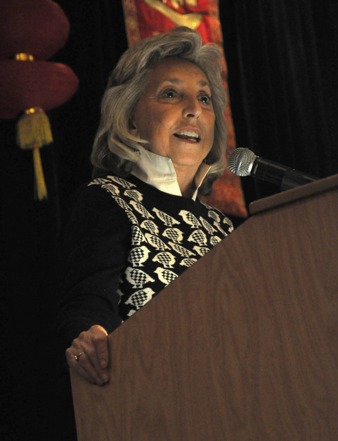 Congresswoman Dina Titus was presented with the Community Achievement - Elected Public Servant Award by the Las Vegas Asian Chamber of Commerce during the organization's annual gala at the Gold Co ...