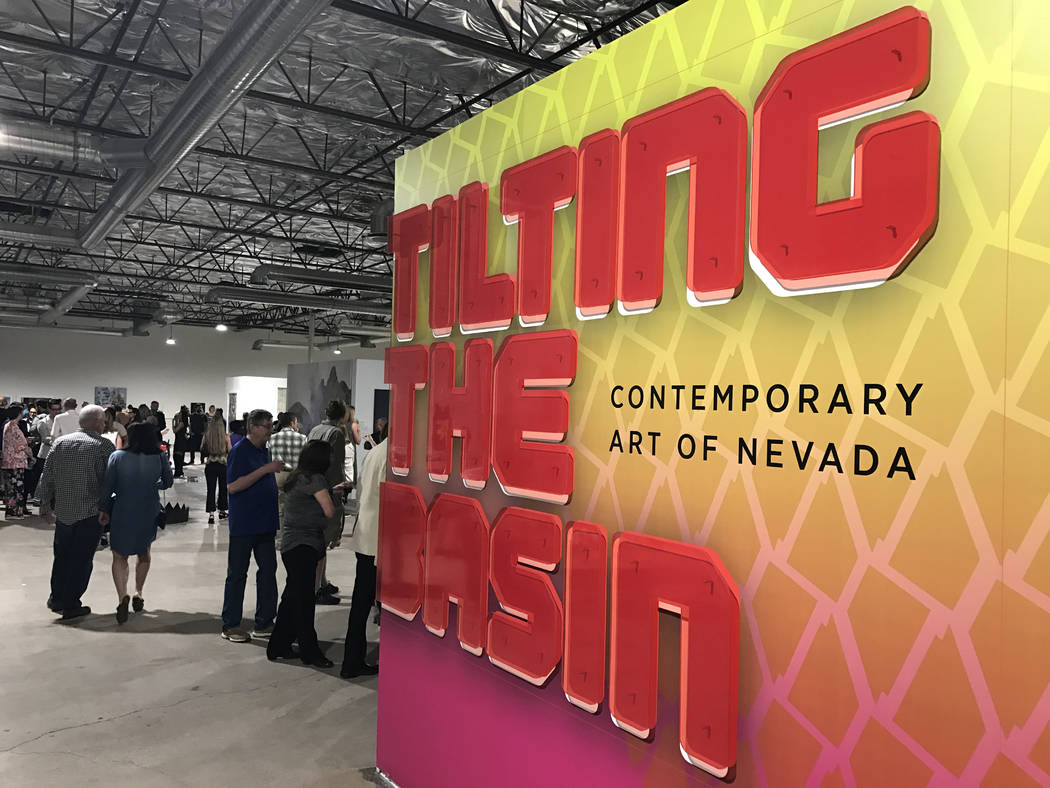 Tilting the Basin, a 10-week exhibit presented by the Nevada Museum of Art and Art Museum at Symphony Park, opened Mar. 16 at a pop-up gallery space in Downtown Las Vegas, 920 S. Commerce St. Phot ...