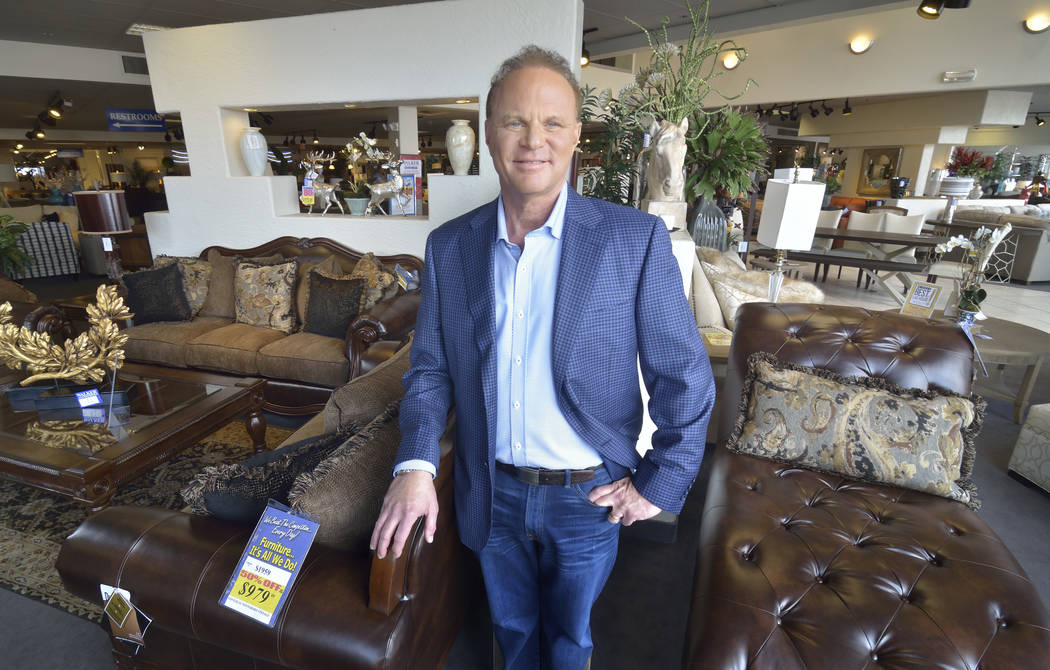 Walker Furniture CEO Larry Alterwitz is shown in the company showroom at 301 S. Martin Luther