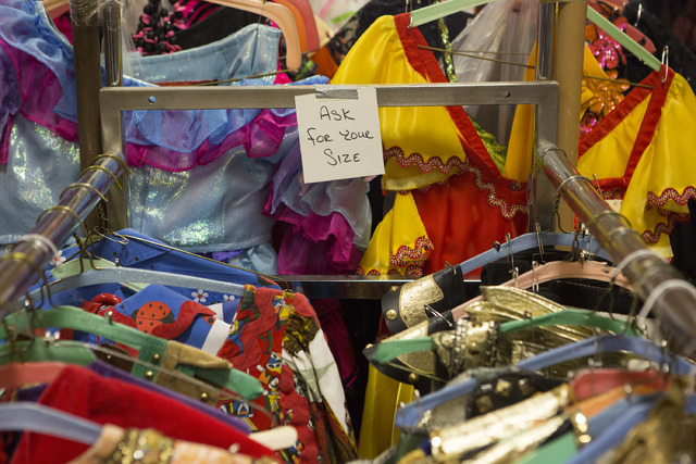 Costumes line the racks at Williams Costume on Thursday, Feb. 16, 2017, in Las Vegas. (Bridget Bennett/Las Vegas Business Press)
