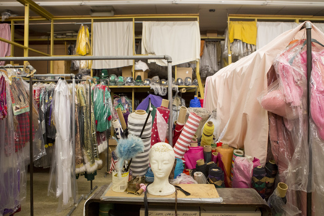 Costumes, accessories, mannequins and tools are stored in a back room at Williams Costume on Thursday, Feb. 16, 2017, in Las Vegas. (Bridget Bennett/Las Vegas Business Press)