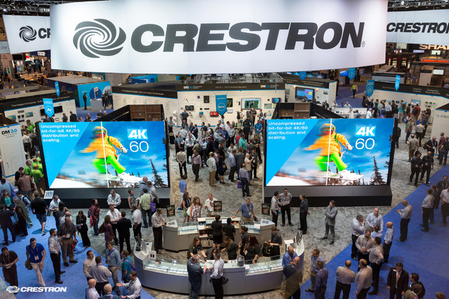 The latest in 4k digital technology will be on display as InfoComm returns this week to Las Vegas, a city in love with digital signage. Courtesy Crestron Electronic