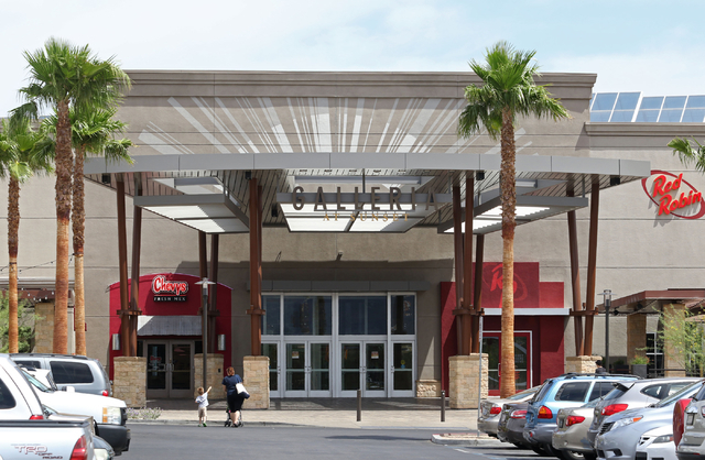 People approach an entrance to Galleria at Sunset mall Thursday, June 4, 2015, in Henderson. Galleria at Sunset, which has expanded to just over 1 million square feet since it opened in 1996, has  ...