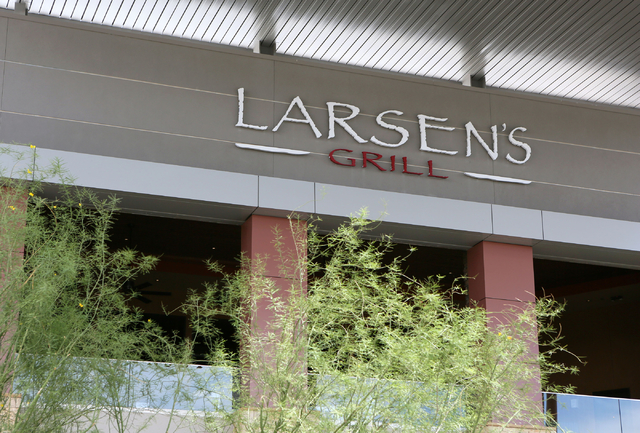 A sign for Larsen's Grill is shown at Galleria at Sunset mall Thursday, June 4, 2015, in Henderson. Galleria at Sunset, which has expanded to just over 1 million square feet since it opened in 199 ...