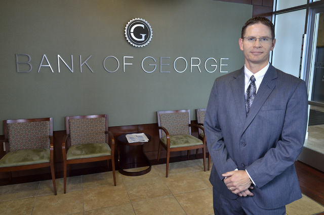 T. Ryan Sullivan, president and CEO of Bank of George, is shown at the bank at 9115 W. Russell Road in Las Vegas on Monday, April 11, 2016. Bill Hughes/Las Vegas Review-Journal