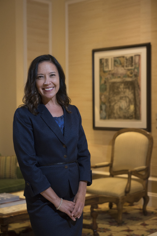 Chief Human Resources Officer Michelle DiTondo of MGM Resorts International poses for a portrait at the Bellagio hotel-casino in Las Vegas on Monday, Aug. 22, 2016. Martin S. Fuentes/Las Vegas Rev ...