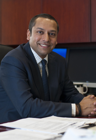 Sharath Chandra, the new administrator of the Real Estate Division of the Department of Business and Industry, poses for a photo inside his office in Las Vegas on Thursday, Aug. 25, 2016. Daniel C ...