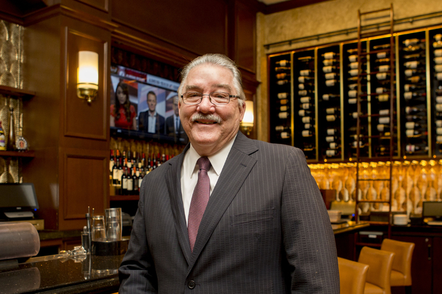 Larry Close, general manager of Palm Restaurant, oversaw the famous eatery's $2.5 million renovation this summer. (Elizabeth Brumley/Las Vegas Business Press)