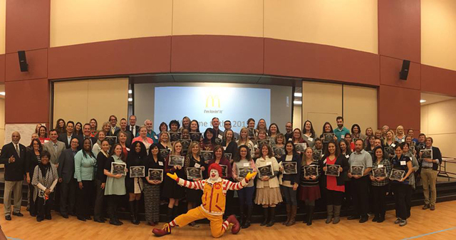 Local McDonald’s owner/operators have committed to donate $50,000 to more than 100 local educators to fund programs for the 2016-2017 school year. (Courtesy)
