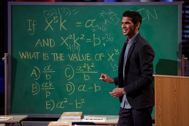 Shaan Patel, owner of Prep Expert, pitches his SAT preparation venture on ABC's Shark Tank. (Courtesy)