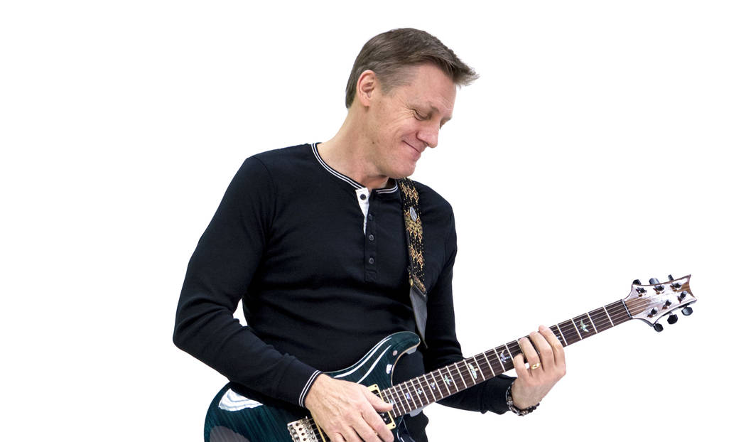 Don PoleDnak, a founding partner of Sylvester & Polednak Ltd., plays his guitar at the Las Vegas Review-Journal studio, Las Vegas, Feb. 20, 2017.  (Elizabeth Brumley/Las Vegas Review-Journal)  ...