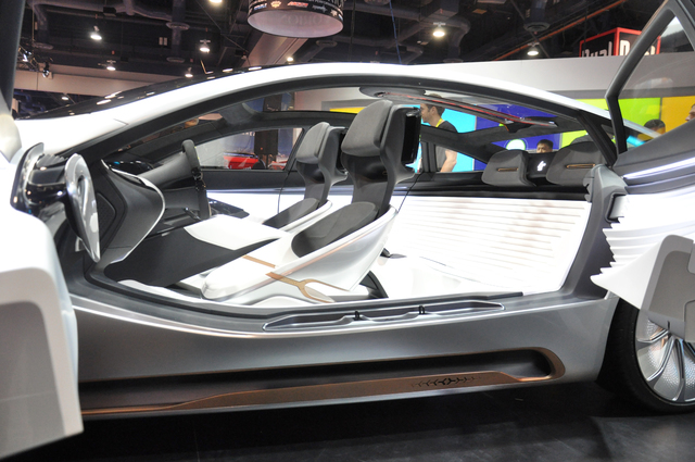 Buford Davis/Las Vegas Business Press
LeEco debuted its LeSee electric concept car at CES 2017. The company is considered a strategic partner of Faraday Future, as funding for the Gardena, Califor ...