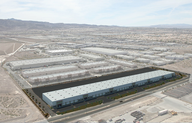 Rendering shows Harsch's planned 240,000-square-foot industrial project in the Henderson Commerce Center. (Courtesy Photo)