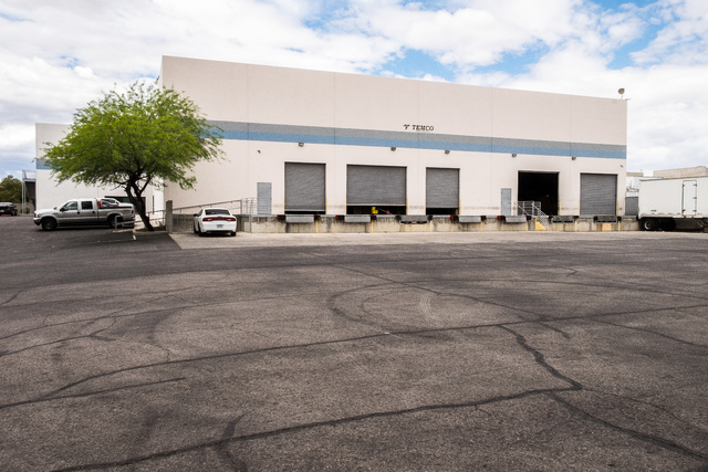 The industrial building at 204 E. Mayflower Avenue in North Las Vegas was recently sold for $2.8 million. Ulf Buchholz/Las Vegas Business Press.