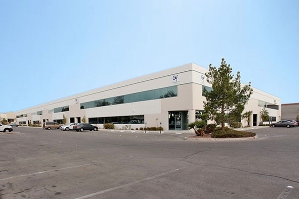 Harsch Investment Properties purchased the 57,838-square-foot Patrick Airport Center at 2900 Patrick Lane in Las Vegas for $5.1 million. (Courtesy Harsch)