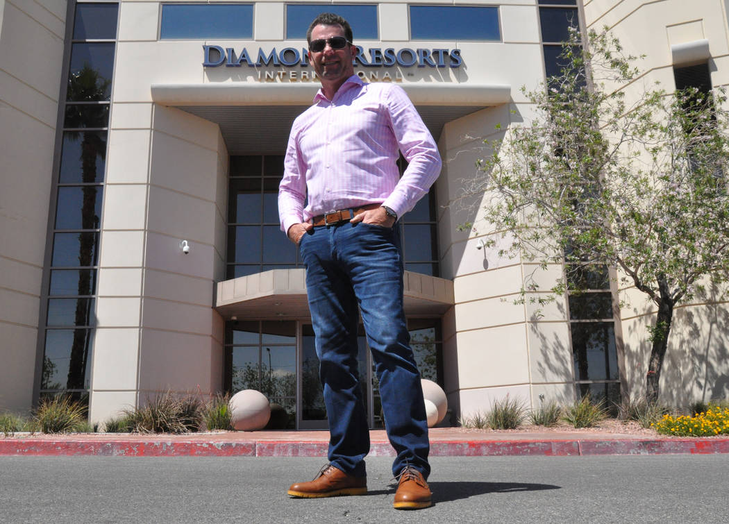 Michael Flaskey, CEO of Diamond Resorts International, stands for a photo at 10600 W. Charleston Blvd. 
Buford Davis
Las Vegas Business Press