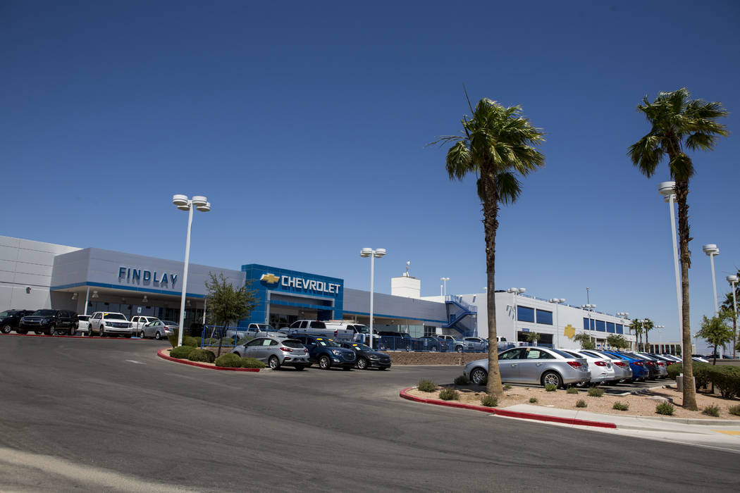 Findlay Chevrolet is open next to the construction site of the new Findlay Subaru near Rainbow Boulevard and 215 West on Monday, June 5, 2017. Patrick Connolly Las Vegas Review-Journal @PConnPie