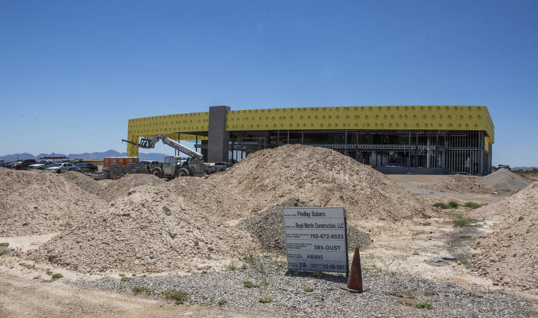 The construction site of the new Findlay Subaru near Rainbow Boulevard and 215 West on Monday, June 5, 2017. Patrick Connolly Las Vegas Review-Journal @PConnPie