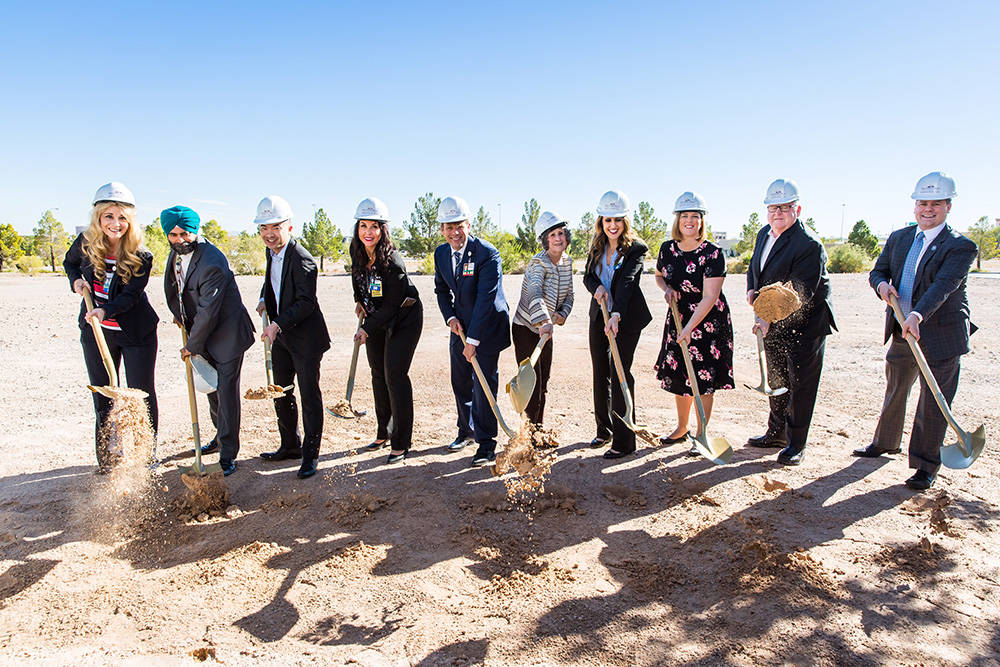 Local officials attend a ground-breaking ceremony for Southern Hills Hospital and Medical Center's new psychiatric center. (Courtesy of Behavioral Health Center at Southern Hills Hospital)