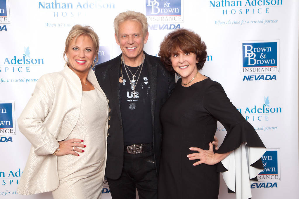 Kelly E. LeGrow, Don Felder and Carole Fisher at the “Serenades of Life — Doctors in Concert” event Oct. 20 at The Smith Center for the Performing Arts. (Courtesy)