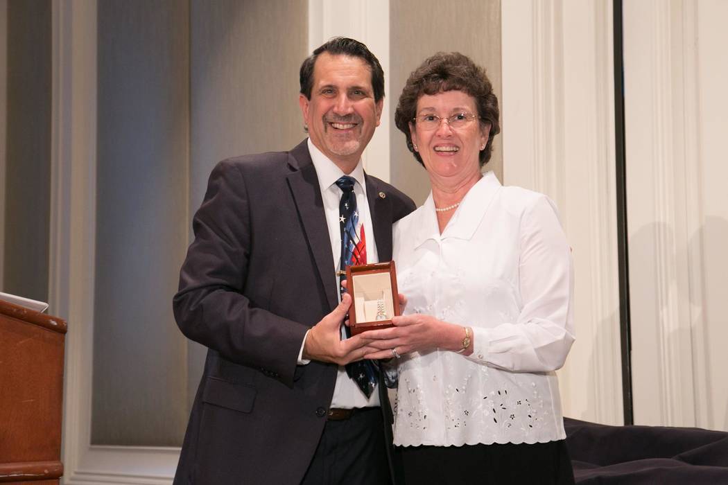 SNHBA Executive Director Nat Hodgson presented a gold watch to Public Affairs Director Monica Caruso for 37 years of service to the association. Hodgson announced that Caruso has accepted the posi ...