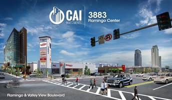 CAI Investments broke ground on a new multimillion dollar, 27,000 square feet of retail and restaurant space on Flamingo Road and Valley View Boulevard.