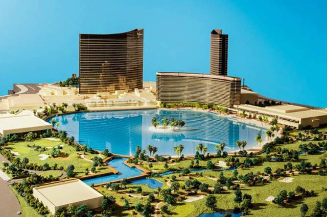 A rendering of the proposed Wynn Resorts Paradise Park on the Las Vegas Strip. (JP Morgan/Wynn Resorts)