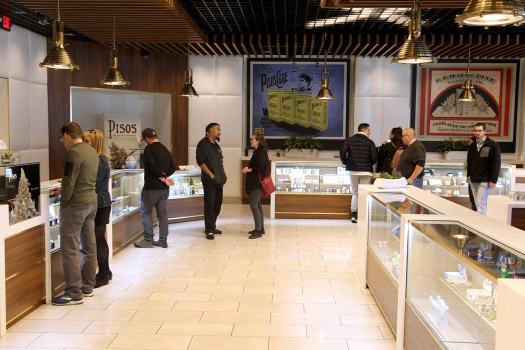 Pisos dispensary, at 4110 S. Maryland Parkway is on the forefront of using cryptocurrency in the Nevada marijuana industry. (K.M. Cannon Las Vegas Business Press)