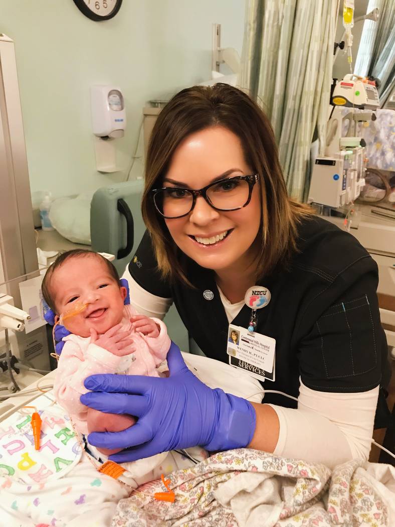 Wendy Hubbard-Alexandre, Neonatal Intensive Care Unit at Centennial Hills Hospital, earned the designation of certified neonatal therapist by the National Association of Neonatal Therapists.