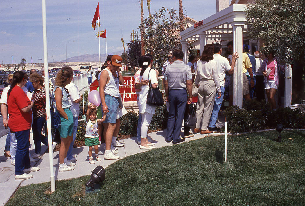 Eldorado's grand opening in 1990 drew a large crowd of homebuyers at the start of the Las Vegas housing boom. (Pardee Homes)