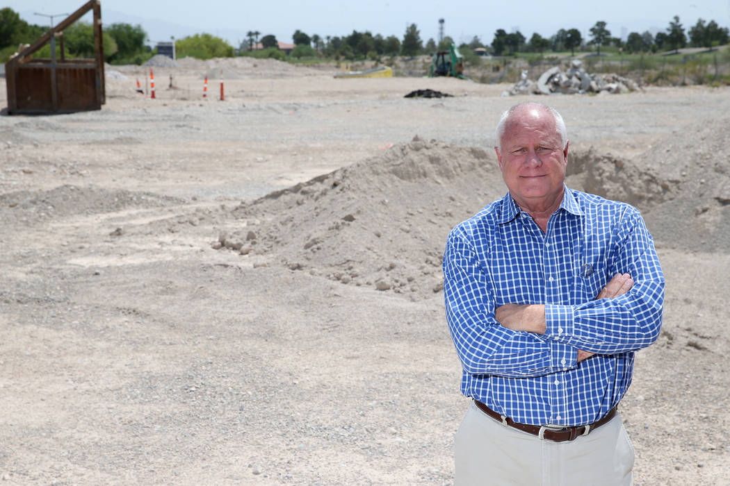 Gary Mayo, group president for Toll Brothers, at the site of the future buildings at the Mira Villa condo complex in Las Vegas. (Erik Verduzco Las Vegas Business Press)