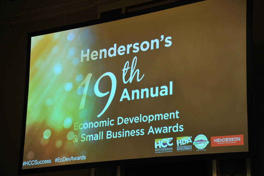 Henderson’s 19th annual Economic Development & Small Business Awards was held Nov. 15 at Gree ...