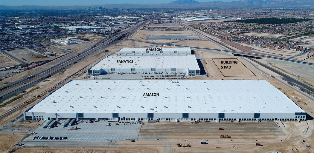 This rendering shows a 191,026-square-foot industrial building at Northgate Distribution Center near Lamb Boulevard and Interstate 15. More than 2.2 million square feet has already been completed ...