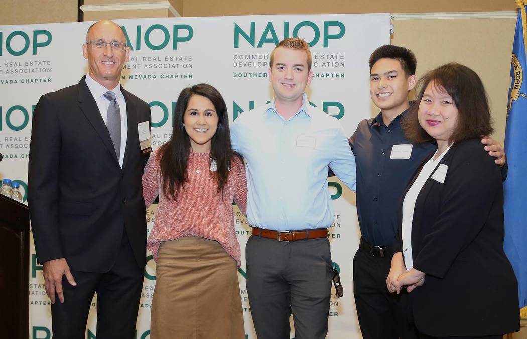 NAIOP Southern Nevada has announced the winners of its real estate scholarship program. Each of the five UNLV students received $1,000 toward their college education.