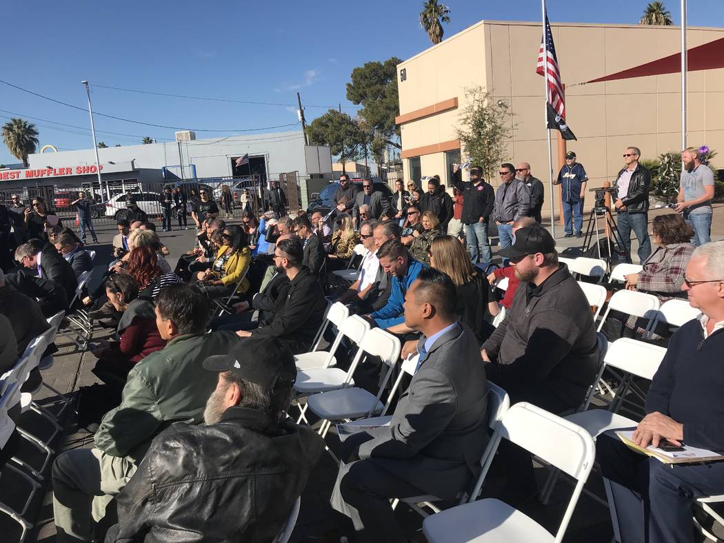 Veterans Village Las Vegas held a ground-breaking ceremony Dec. 11 at its second campus on 21st Street in downtown Las Vegas. (Veterans Village)