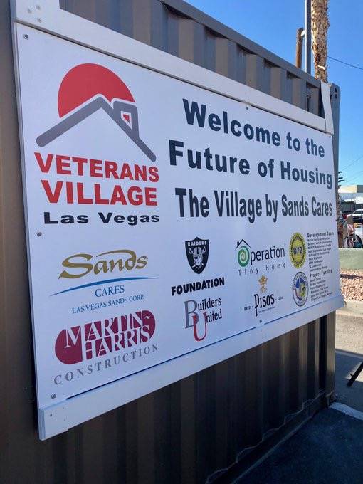 Veterans Village Las Vegas held a ground-breaking ceremony Dec. 11 at its second campus on 21st Street in downtown Las Vegas. (Veterans Village)