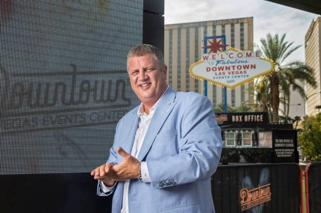 D Las Vegas CEO Derek Stevens at the Downtown Las Vegas Events Center on Aug. 9, 2018. He and others talked about growth in Las Vegas convention space. (Benjamin Hager Las Vegas Business Press)