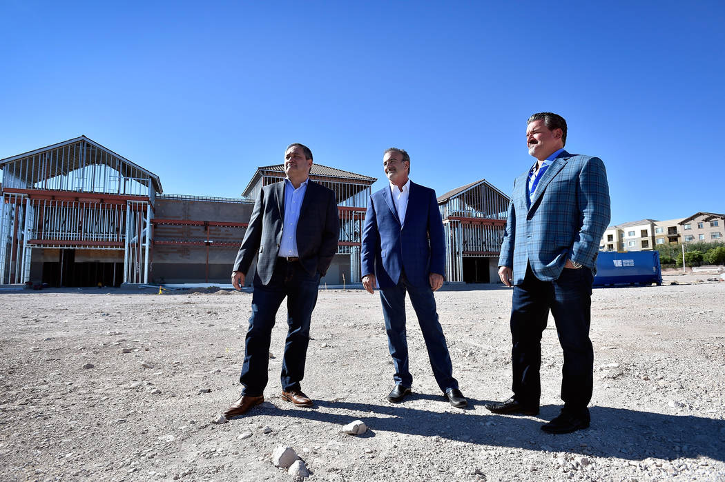 Partners at Remington Nevada, from left, Tom Fehrman, Stan Wasserkrug and Remington Nevada pres ...