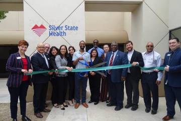 Silver State Health board members, dignitaries from Gov. Steve Sisolak’s office, Congresswoma ...
